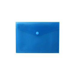 Bolsa A5 com Fecho Velcro Plástico Mate Azul 1un 1003867