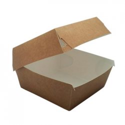 Caixa Hamburguer Kraft 500ml 11,5x11,5x7,5cm 150un 6621225