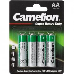 Pilhas AA LR6 Zinc Carbon 1.5V 1200mAh 4un VELR6C