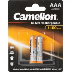 Pilhas Recarregáveis AAA 1.2V 1100mAh 2un VELHR3C/11