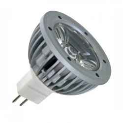 Lâmpada LED 1W Branco Frio (6400K) 12VAC/DC - MR16 VELLAMPL1MR16CW