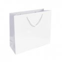 Saco Papel Couché Branco 200g 35x12x36cm c/Asas Cordão 1un 6701664