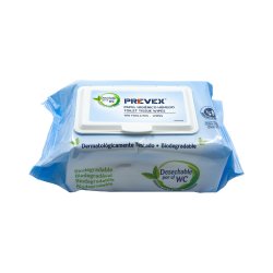 Papel Higiénico Húmido Biodegradável Prevex 100un 6831438