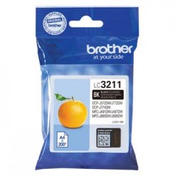 Tinteiro Brother LC3211BK Preto 200 Pág. BROLC3211BK