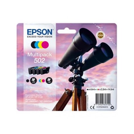 Pack Tinteiros Epson 502 4 Cores C13T02V64010 EPSC13T02V64010