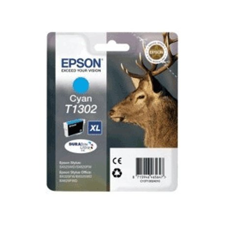 Tinteiro Epson T1302 Azul C13T13024010 10,1ml 755 Pág. EPSC13T13024010