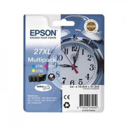 Pack Tinteiros Epson 27XL 3 Cores C13T27154010 10,4ml EPSC13T27154010