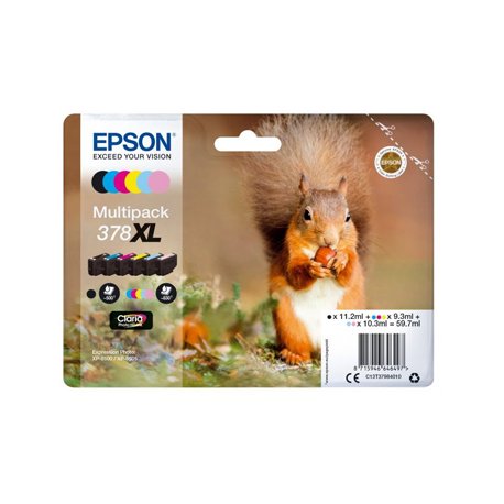 Pack Tinteiros Epson 378XL 6 Cores C13T37984010 EPSC13T37984010