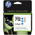 Pack Tinteiros HP 712 Azul 3ED77A 29ml 3un HP3ED77A