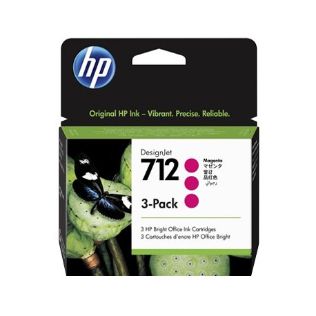 Pack Tinteiros HP 712 Magenta 3ED78A 29ml 3un HP3ED78A