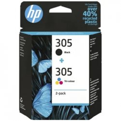 Pack Tinteiros HP 305 Preto/Cor 6ZD17A 120/100 Pág. HP6ZD17A