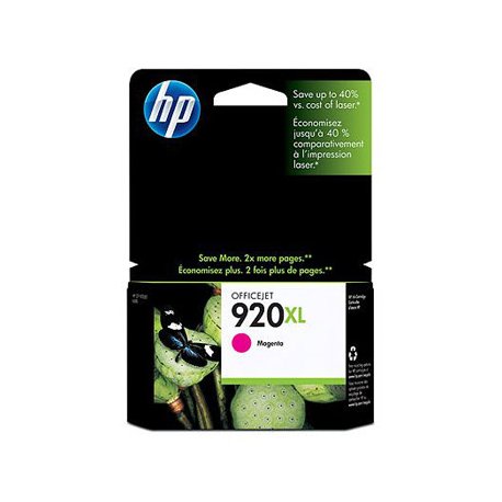 Tinteiro HP 920XL Magenta CD973AE 8ml 700 Pág. HPCD973A