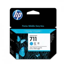 Pack Tinteiros HP 711 Azul CZ134A 29ml 3un HPCZ134A