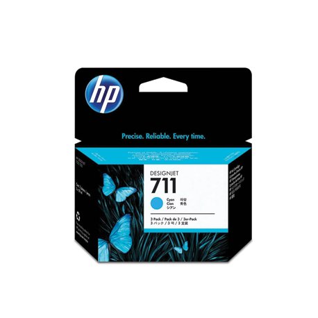 Pack Tinteiros HP 711 Azul CZ134A 29ml 3un HPCZ134A