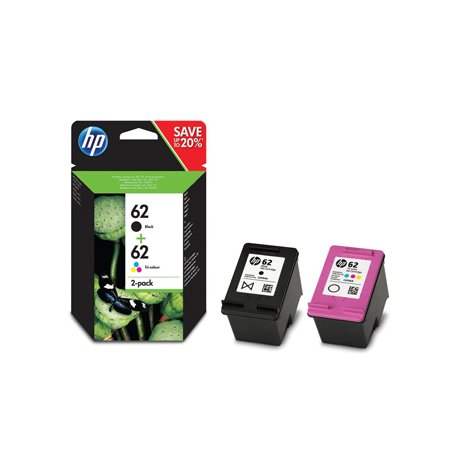 Pack Tinteiros HP 62 Preto/Cor N9J71AE HPN9J71AE