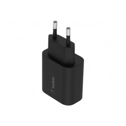 Belkin BoostCharge - Adaptador de alimentação - tecnologia PPS - 25 Watt - PD 3.0, Fast Charge (24 pin USB-C) - preto WCA004VFB