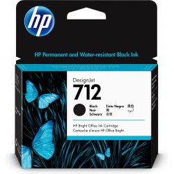 HP 712 80-ml Black Designjet Ink 3ED71A