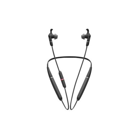 Jabra Evolve 65e UC - Auscultadores intra-aurais com microfonoe - intra-auricular - montagem por debaixo do pescoço - bluetooth