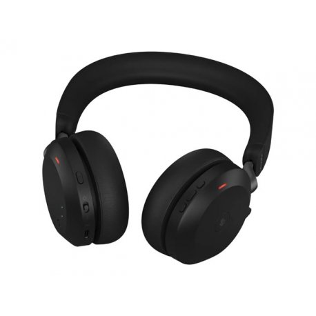 Jabra Evolve2 75 - Auscultadores - no ouvido - bluetooth - sem fios - cancelamento de ruído activo - USB-A - isolamento de ruíd