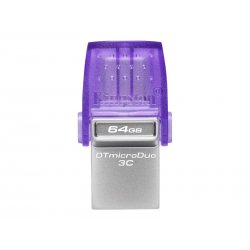 Kingston DataTraveler microDuo 3C - Drive flash USB - 64 GB - USB 3.2 Gen 1 / USB-C DTDUO3CG3/64GB