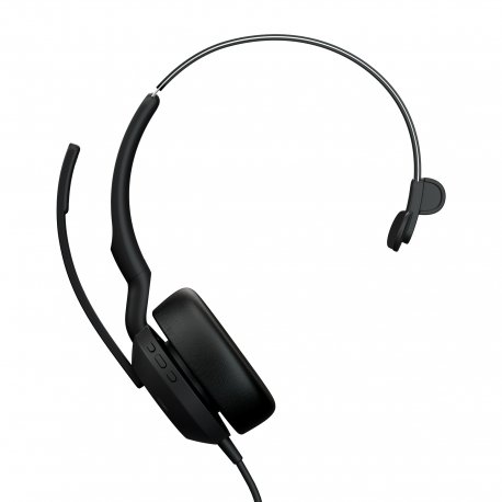 Jabra Evolve2 50 UC Mono - Auscultadores - no ouvido - com cabo - cancelamento de ruído activo - USB-A - preto - Certificação Z