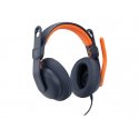 Logitech Zone Learn On-Ear Wired Headset for Learners, USB-A - Auscultadores supra-aurais com microfonoe - no ouvido - substitu