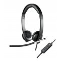 Logitech USB Headset Stereo H650e - Auscultadores - no ouvido - com cabo 981-000519