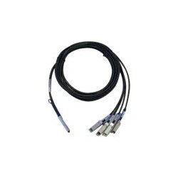 Cisco Direct-Attach Breakout Cable - Cabo de rede - QSFP+ (M) para SFP+ (M) - 3 m - cinza - para P/N: N9K-C93180YC-FX3, N9K-C93