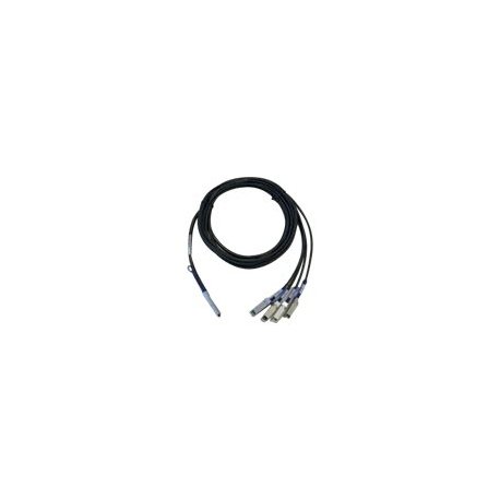 Cisco Direct-Attach Breakout Cable - Cabo de rede - QSFP+ (M) para SFP+ (M) - 3 m - cinza - para P/N: N9K-C93180YC-FX3, N9K-C93