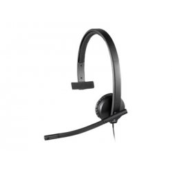 Logitech USB Headset H570e - Auscultadores - no ouvido - com cabo 981-000571