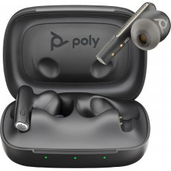 Poly Voyager Free 60 UC - Auscultadores sem fios com microfonoe - intra-auricular - bluetooth - cancelamento de ruído activo - 