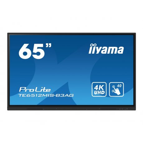 iiyama ProLite TE6512MIS-B3AG - 65" Classe Diagonal (64.5" visível) ecrã LCD com luz de fundo LED - sinalização digital interat