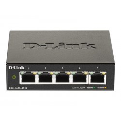 D-Link DGS 1100-05V2 - Interruptor - inteligente - 5 x 10/100/1000 - desktop - AC 100/240 V DGS-1100-05V2/E