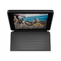 Logitech Rugged Combo 3 - Teclado e pasta de folio - Apple Smart connector - azul clássico - para Apple 10.2-inch iPad (7ª gera