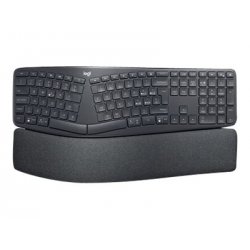 Logitech ERGO K860 - Teclado - sem fios - 2.4 GHz, Bluetooth 5.0 - QWERTY - Italiano - grafite 920-010106