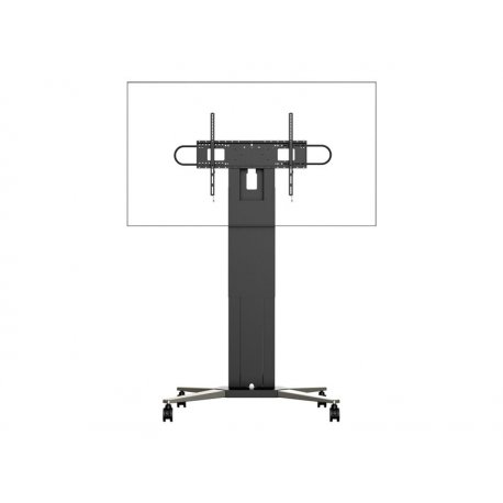 VISION Manual Height Adjustable Display Trolley - LIFETIME WARRANTY - Heavy duty - Fits displays up to 100" with VESA sizes up 