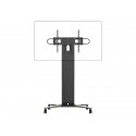 VISION Manual Height Adjustable Display Trolley - LIFETIME WARRANTY - Heavy duty - Fits displays up to 100" with VESA sizes up 