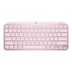 Logitech MX Keys Mini - Teclado - retroiluminação - sem fios - Bluetooth - QWERTY - EUA - rosa 920-010500