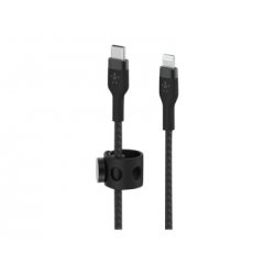 Belkin BOOST CHARGE - Cabo Lightning - 24 pin USB-C macho para Lightning macho - 3 m - preto CAA011BT3MBK