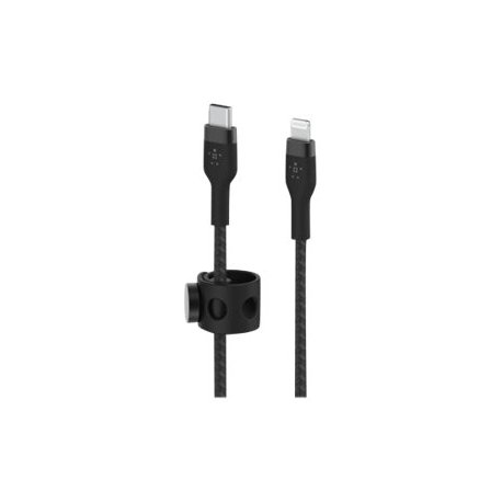 Belkin BOOST CHARGE - Cabo Lightning - 24 pin USB-C macho para Lightning macho - 3 m - preto CAA011BT3MBK