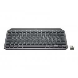 Logitech MX Keys Mini for Business - Teclado - retroiluminação - sem fios - Bluetooth LE - QWERTY - Inglês Internacional - graf