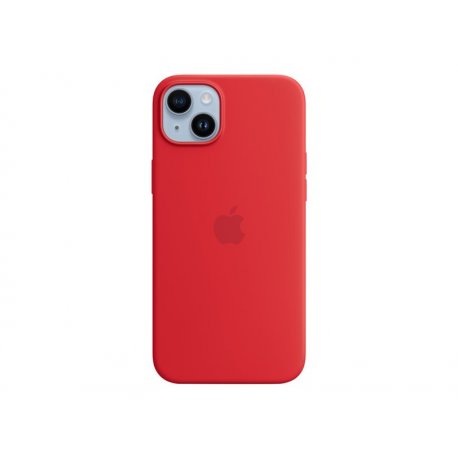 Apple - (PRODUCT) RED - tampa posterior para telemóvel - compatibilidade MagSafe - silicone - vermelho - para iPhone 14 Plus MP