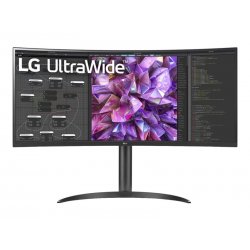 LG UltraWide 34WQ75C-B - Monitor LED - curvo - 34.14" - 3440 x 1440 UWQHD @ 60 Hz - IPS - 300 cd/m² - 1000:1 - HDR10 - 5 ms - 2