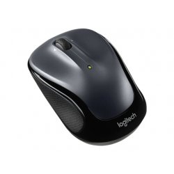 Logitech M325s - Rato - destros e canhotos - óptico - 5 botões - sem fios - 2.4 GHz - receptor sem fio USB - cinza escuro 910-0