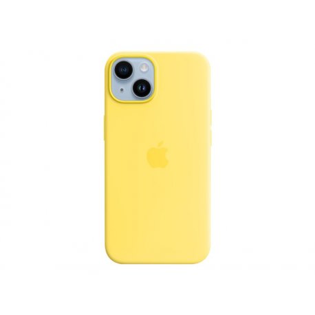 Apple - Tampa posterior para telemóvel - compatibilidade MagSafe - silicone - amarelo canário - para iPhone 14 MQU73ZM/A