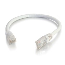 C2G Cat6 Booted Unshielded (UTP) Network Patch Cable - Cabo patch - RJ-45 (M) para RJ-45 (M) - 50 cm - PTNB - CAT 6 - moldado, 