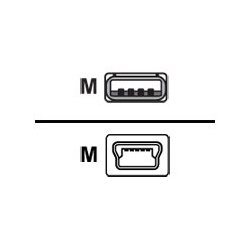 Cisco - Cabo USB - USB (M) para mini USB Tipo B (M) - 1.83 m - para Cisco 1921, 1921 4-pair, 1921 ADSL2+, 1941, Catalyst 2960, 