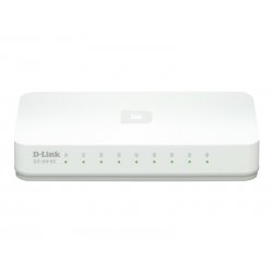 dlinkgo 8-Port Fast Ethernet Easy Desktop Switch GO-SW-8E - Interruptor - 8 x 10/100 - desktop - alimentação DC GO-SW-8E/E