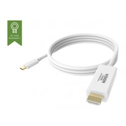 VISION Professional installation-grade USB-C to HDMI cable - LIFETIME WARRANTY - 4K @ 60 Hz - USB-C 3.1 (M) to HDMI (M) - outer