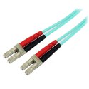 StarTech.com 10m (30ft) LC/UPC to LC/UPC OM3 Multimode Fiber Optic Cable, Full Duplex 50/125Âµm Zipcord Fiber Cable, 100G Netwo